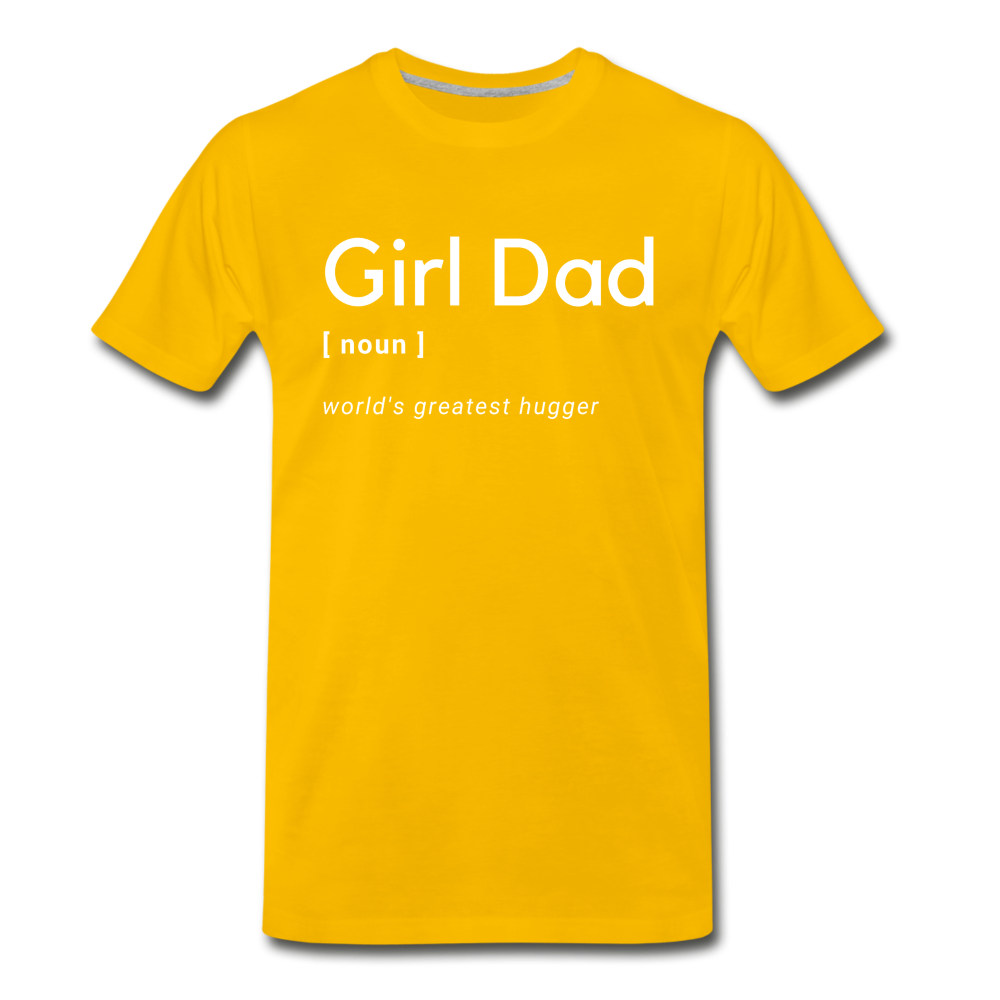 Girl Dad Men's Premium T-Shirt - sun yellow