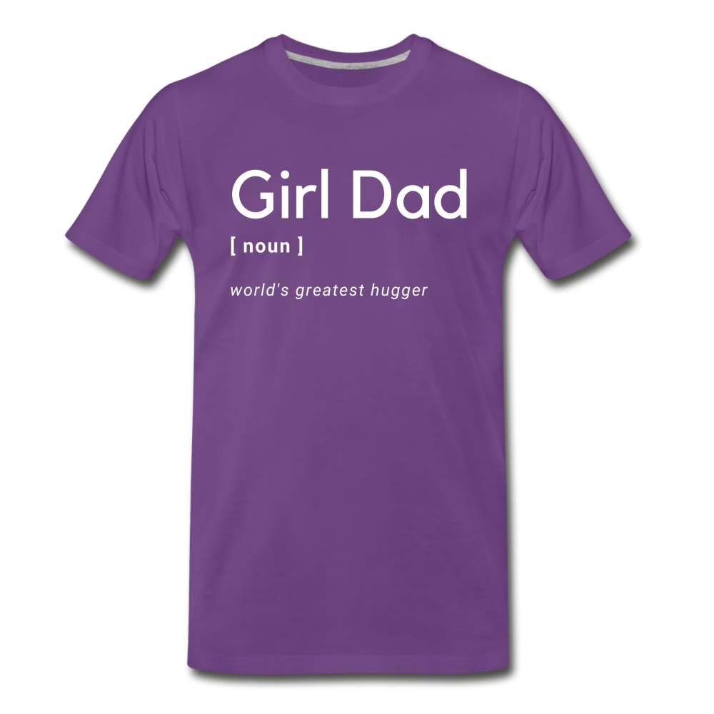 Girl Dad Men's Premium T-Shirt - purple